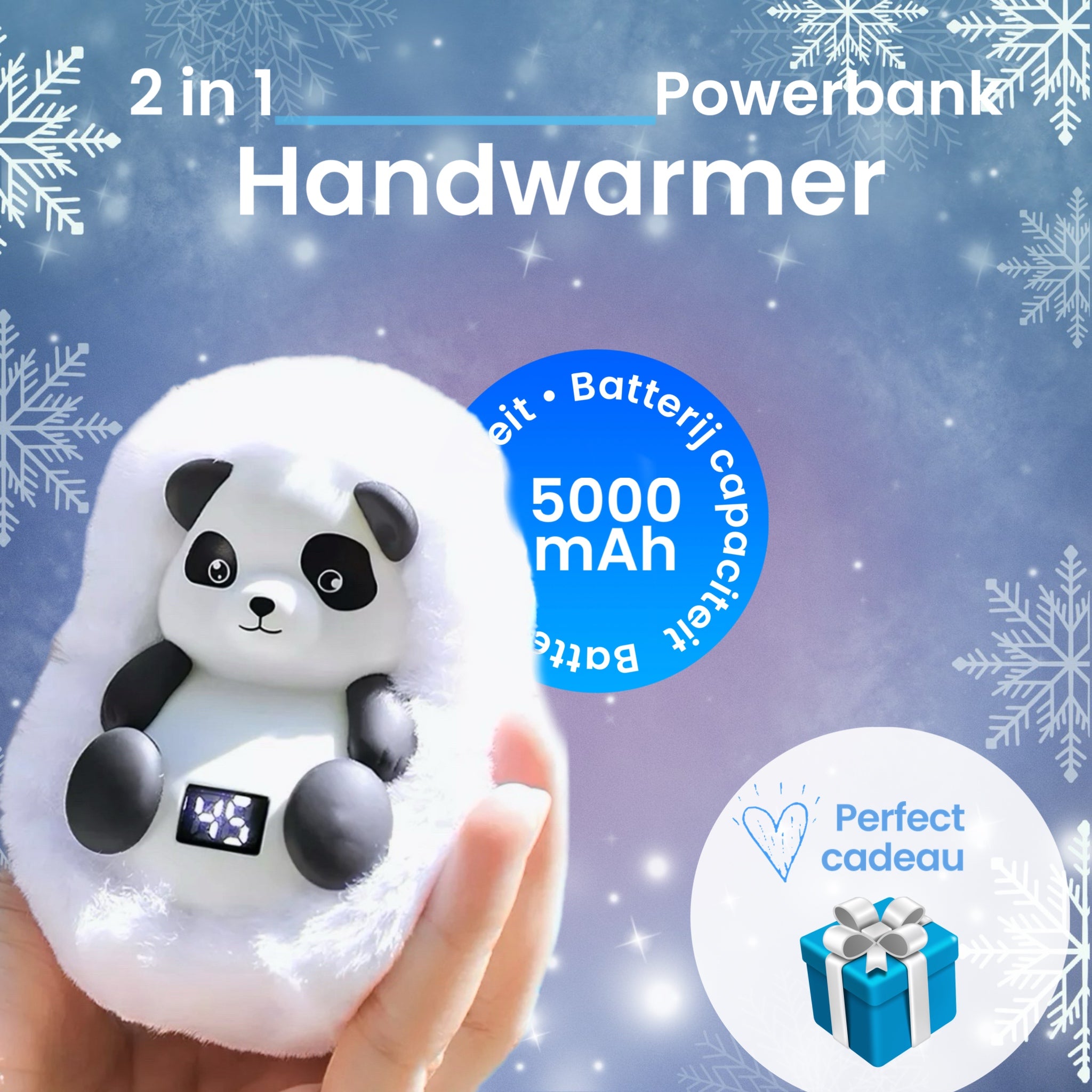 Plushify | 2-in-1 Handwarmer + Elektrische Powerbank 1800/5000 mAh