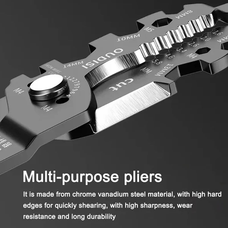 25-in-1 Multifunctionele Elektriciens Tang - Duurzaam Chroom Vanadium Staal