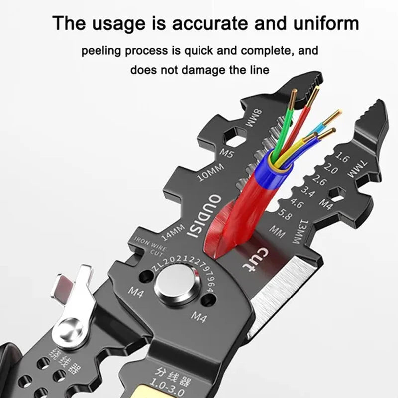 25-in-1 Multifunctionele Elektriciens Tang - Duurzaam Chroom Vanadium Staal
