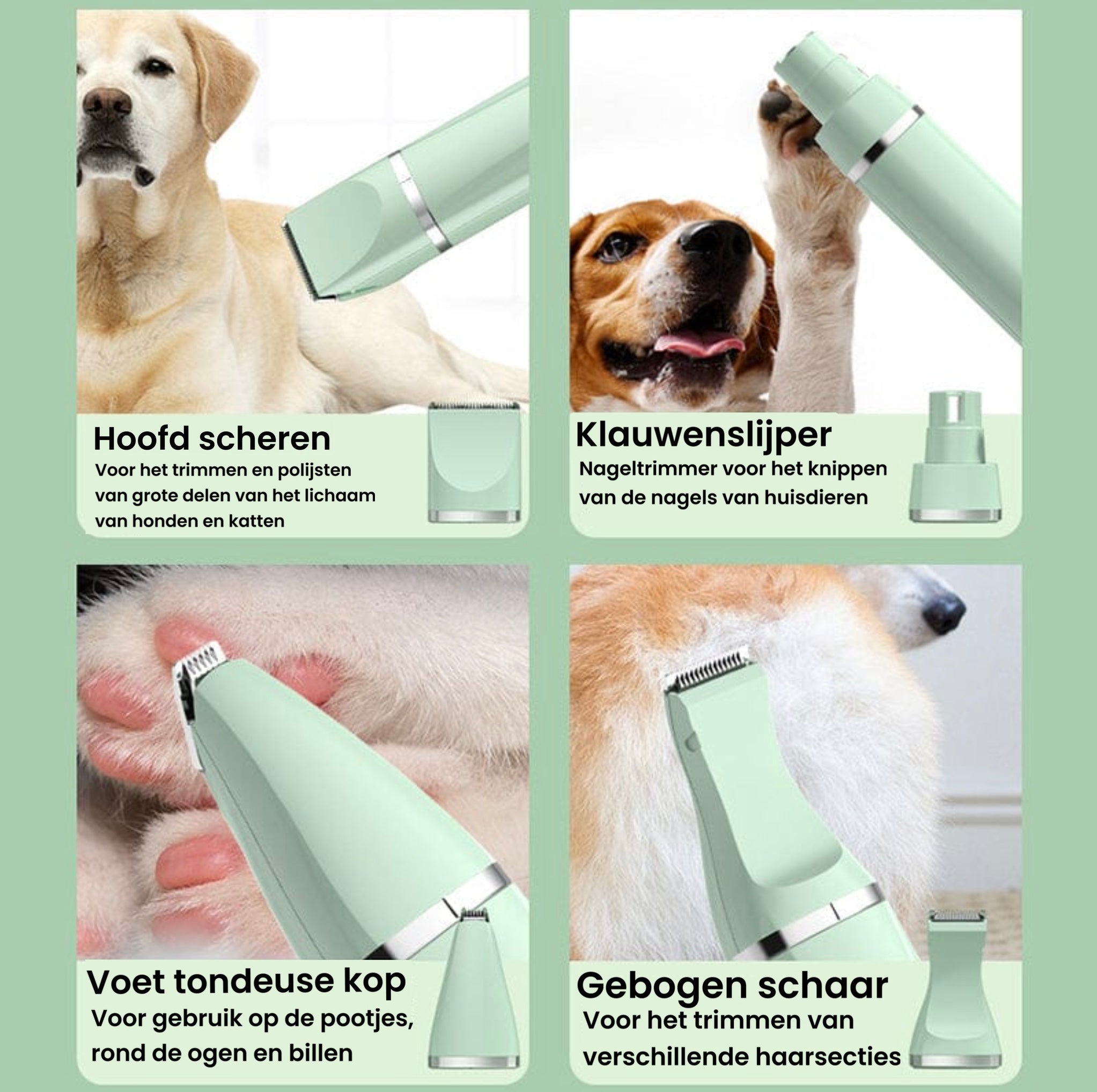 KnipPro™ | 4-in-1 Scheerapparaat voor Dierenhaar