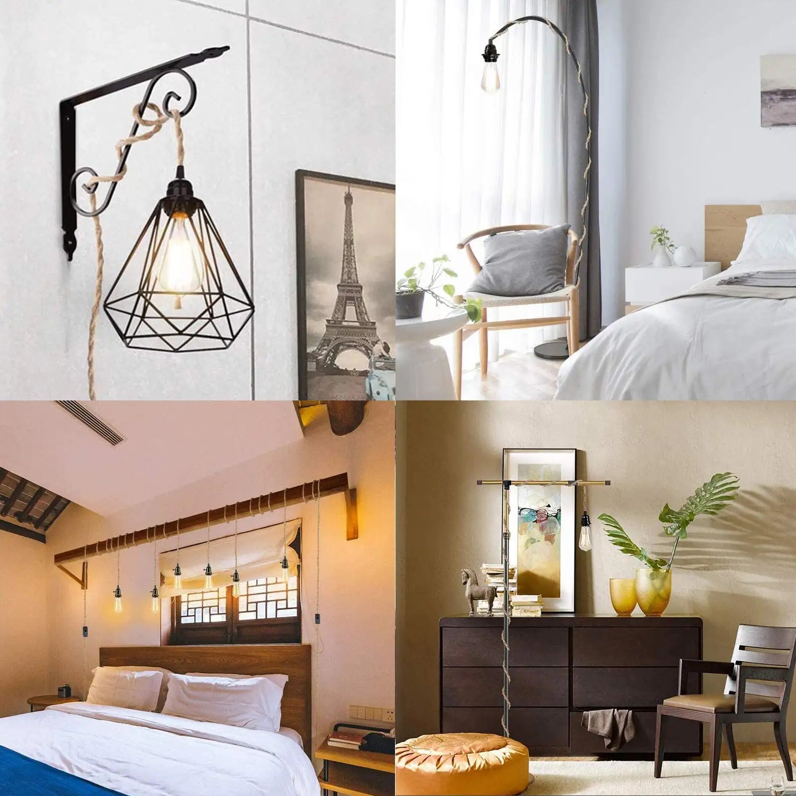 LuxeGlow™ | Industrieel ontwerp hanglamp E27 2m